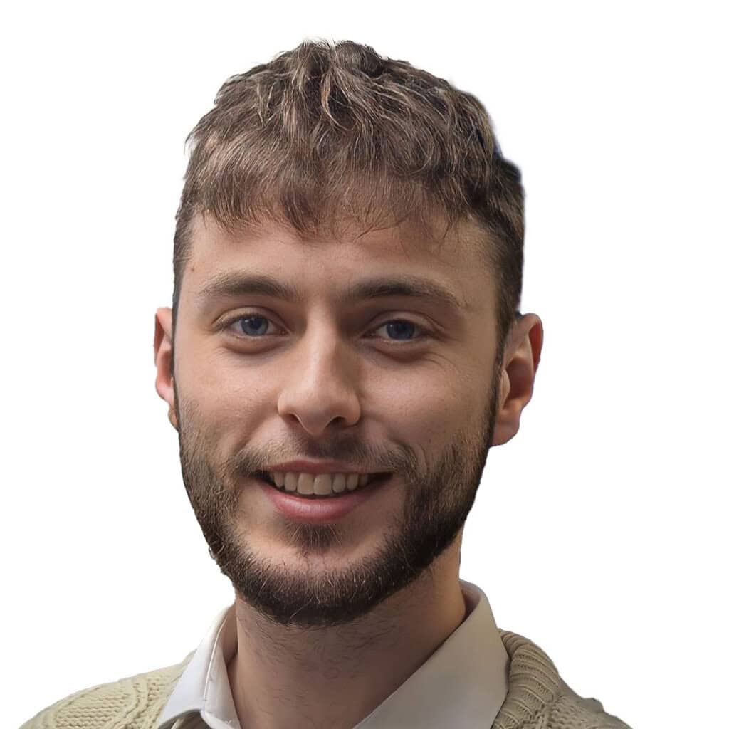 Headshot of a male smiling.