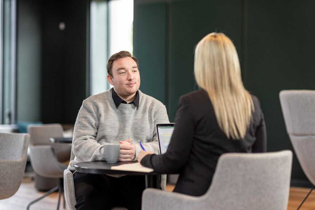 Photo of workplace interview