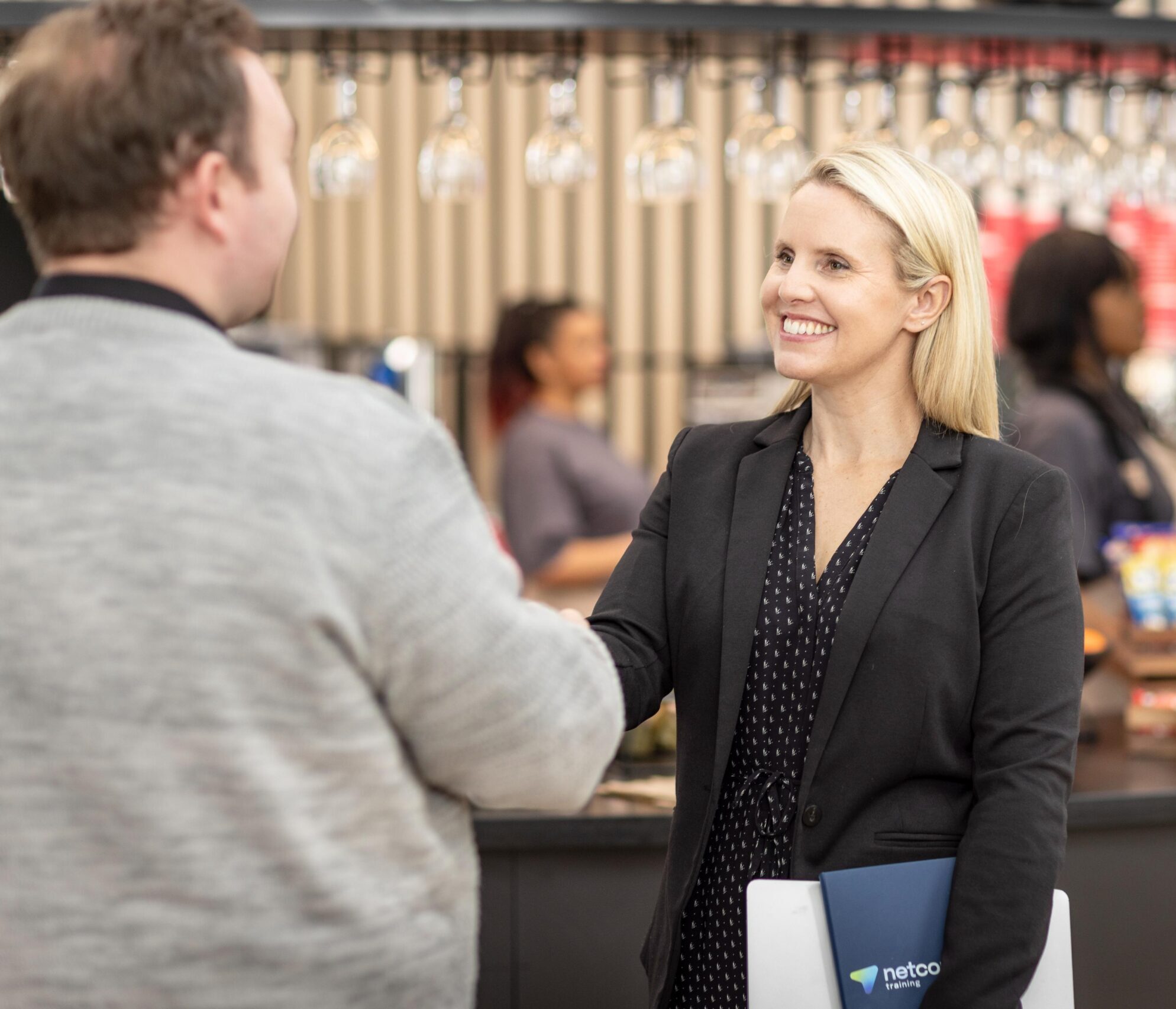 Photo of a workplace interview