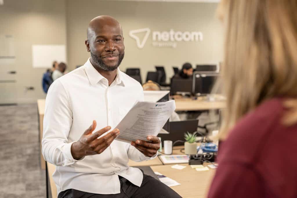 Photograph of Netcom Training staff members